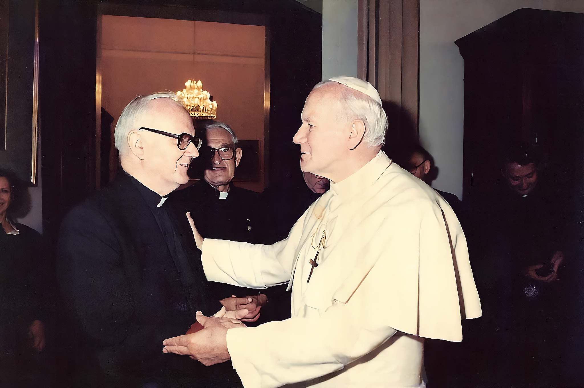 Father George Francis McLean in personal audience with Pope Saint John Paul II