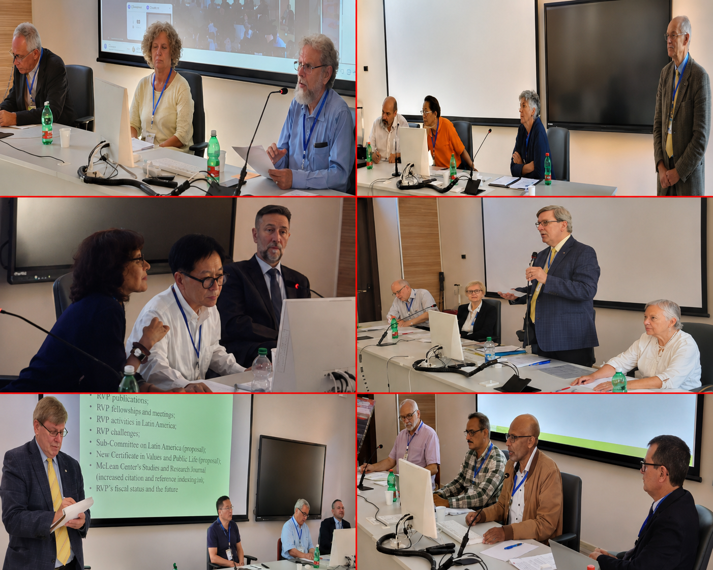 CRVP member scholars in conference discussion.